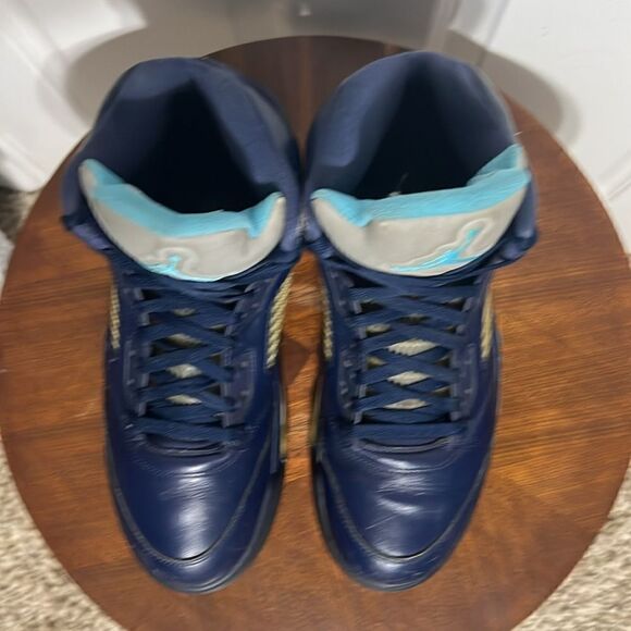 ?? Nike Air Jordan 5 Retro Pre-Grape Hornets Sz 12 Men’s - 136027-405 - GUC main image 7